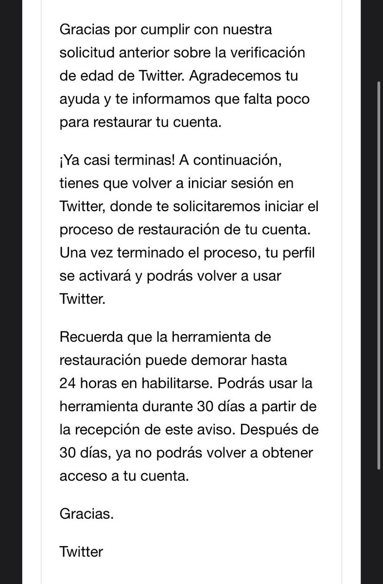 ElMegasPa's tweet photo. Después de 9 días, twitter respondió, ahora a esperar que me habiliten esto GG 🥳👌🏻 https://t.co/Cd9kKex48r