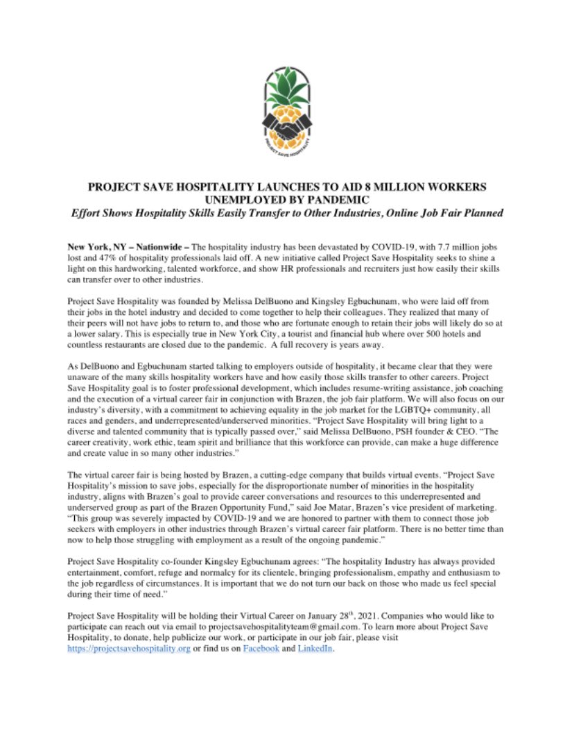Project Save Hospitality tweet media