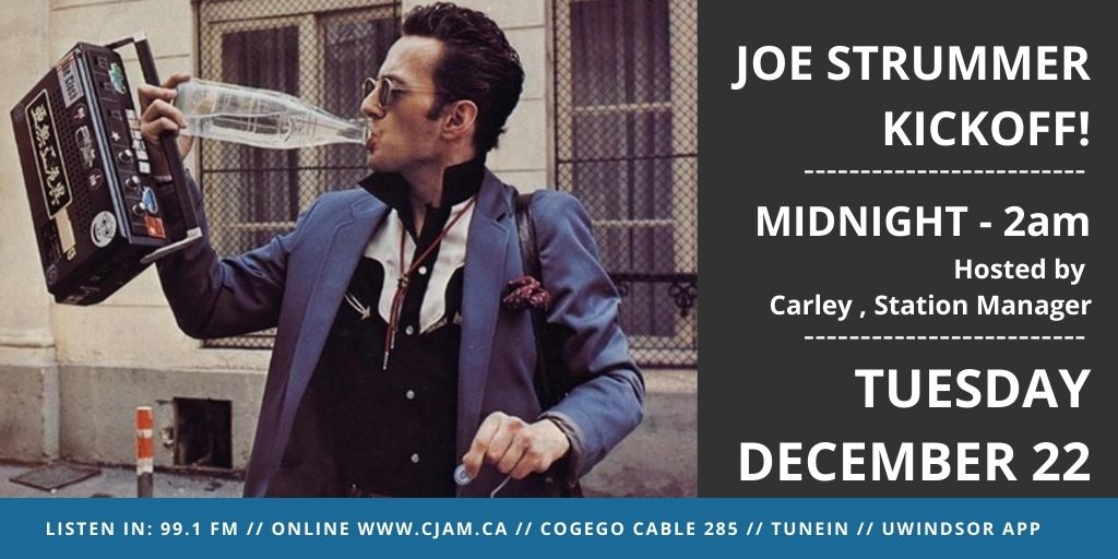 CJAMFM's tweet photo. Here we go! CJAMs 11th annual Joe Strummer Day to Confront Poverty in Windsor-Detroit 24hr marathon is kicking off in about 15 minutes!!
99.1 FM on the dial
Tune in online at https://t.co/3tflY74vdM
#Windsor
#Detroit
#PovertyIssues
#JoeStrummer
#TheClash https://t.co/rvWDHMKB6Y