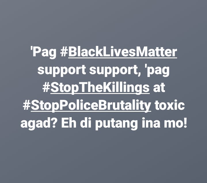 Drive_thru8's tweet photo. Where are the BLM bandwagoners? Those who were loud &amp; vocal in favor of Anti-Terror Law, red-tagging, criticizing celebs, shutdown of a network &amp; revival of death penalty. Their silence is deafening. Lips are sealed when it comes to issues of abuse &amp; killing in own country.👂🔇🙊 https://t.co/kNbYRUPDnK