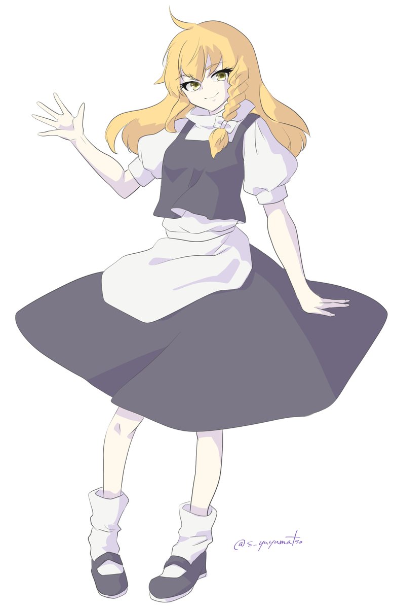 5日目 ちょっとクリスタのタイムラプス やってみたくて1時間以内に描いたの ゆゆまつ まいにちまりさのイラスト