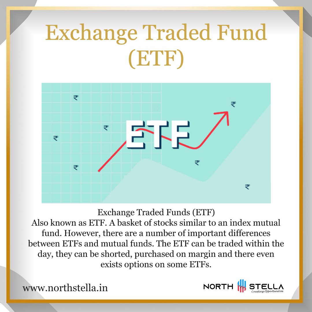 Exchange-Traded Funds ( ETF )

#NorthStellaWealth #financialplanning #wealthmanagement #WealthManagers #TermOfTheDay #financialfreedomgoals #financialfreedom #Financialgoals #WealthGoals #bullmarketvsbearmarket #EquityInvesting #MutualFunds #ETF #exchangetradedfunds