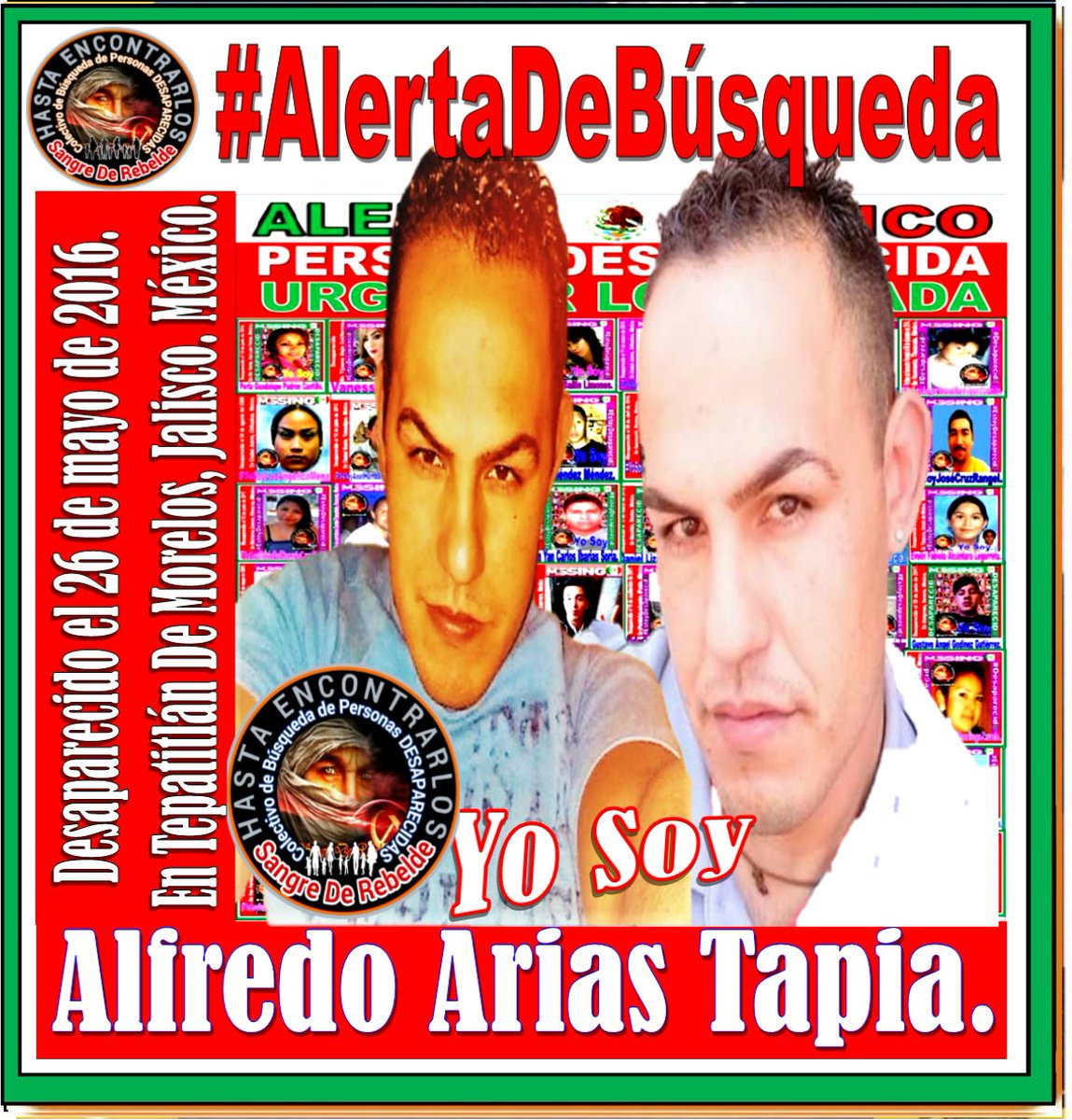 El unico anhelo de mi corazón en esta navidad es que regreses a tu casa con tu familia!, de corazón pido Rt por favor para que podamos dar con su paradero 🙏 que esta navidad la presencia de ellos en casa puedan dar calma y paz a sus familias.
<a href="/sangrederebelde/">🇲🇽 Colectivo De Búsqueda SangreDeRebelde🇲🇽</a> <a href="/botDesaparecidx/">BotDesaparecidx</a>