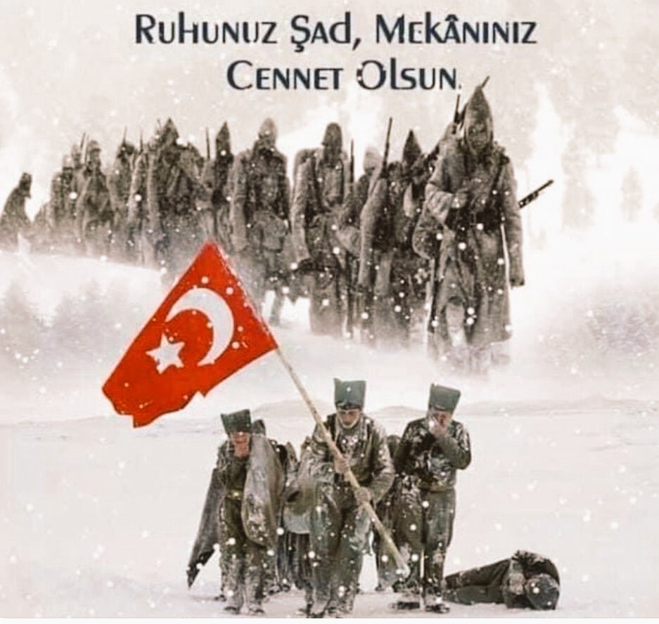 "Ölüp de ölmeyene, ölüm cana minnettir. Ey Hakk için can veren, ölümün ne nimettir."
Necip Fazıl Kısakürek 
Tüm şehitlerimizin mekanı cennet olsun. 🇹🇷 #22Aralık1914 #Sarıkamış
