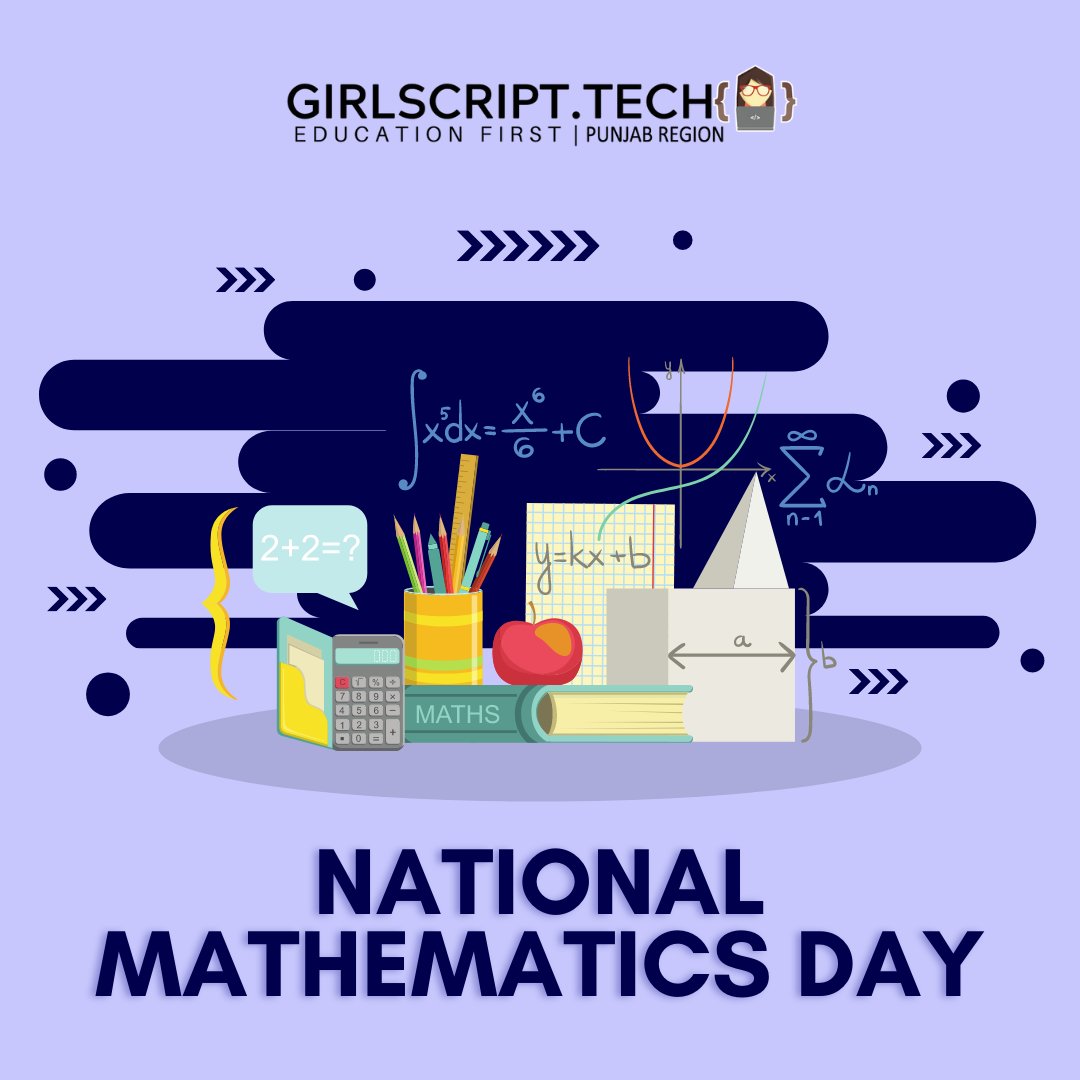 GirlScriptJal's tweet image. Happy 133rd birthday to Srinivasa Ramanujan - the man who knew ♾️ 

Lets celebrate this day not just to pay a tribute but also to inspire the all gen &amp;amp; keep his legacy alive. 

#nationalmathematicsday #srinivasa #srinivasaramanujan #mathematicsday #maths #girlscriptjalandhar
