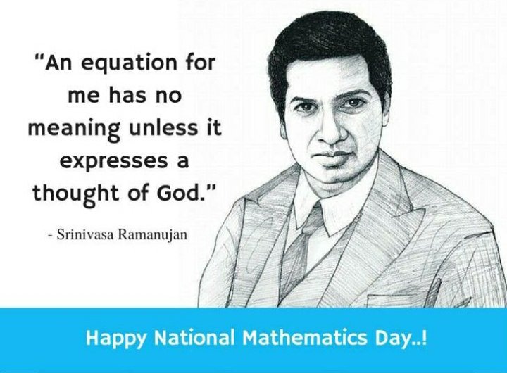 'He discovered so much, and yet he left so much more in his garden for other people to discover . That was the wonderful thing about Ramanujan '  #SrinivasaRamanujan
#NationalMathematicsDay 
#22December