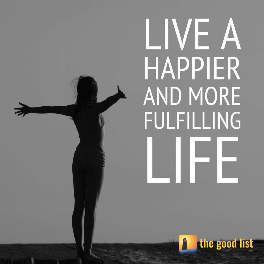 TheGoodListApp's tweet photo. Your guide to a happier and more fulfilling life... in just a few minutes a day. #Mindfulness #MindfulMondays #gratitude #randomactofkindness https://t.co/jF1LIaoJ02