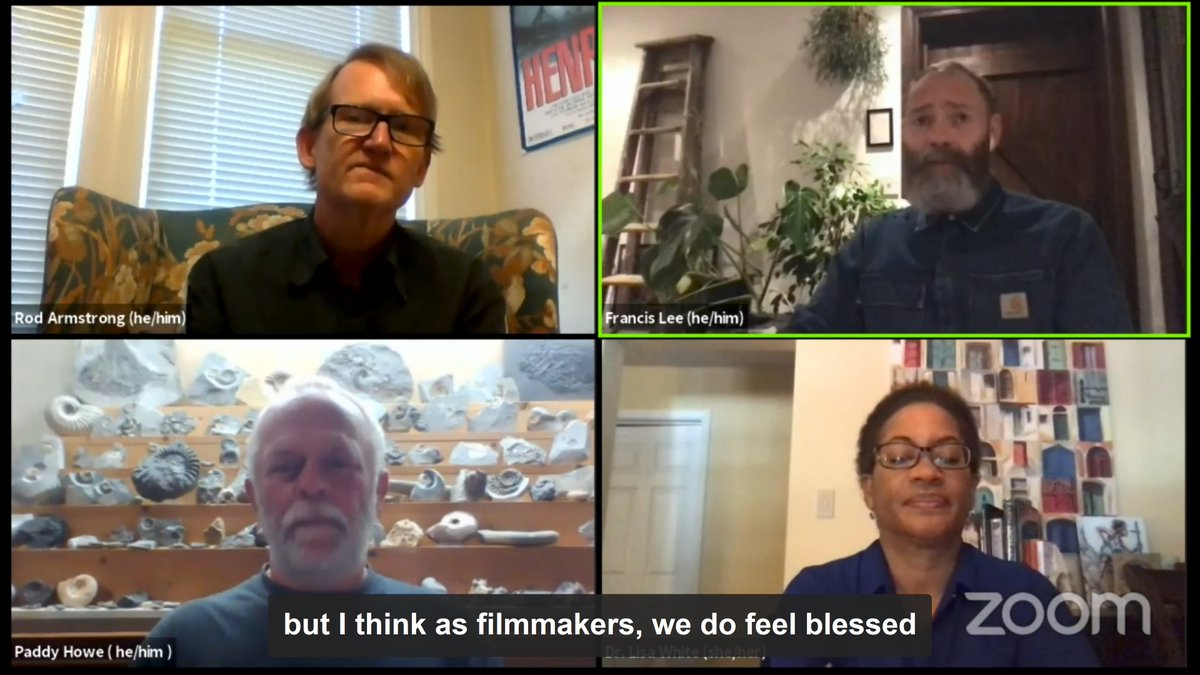 The Q&A ends with a question about releasing  #Ammonite in a pandemic. Francis Lee  @strawhousefilms, "I think, as filmmakers, we do feel blessed that we do have the technology where people can access work in their living rooms."(As someone in a living room, I appreciate this!)