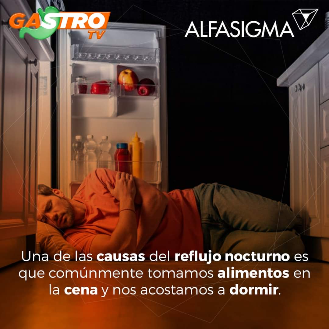 TvGastro's tweet photo. Una de las causas del reflujo nocturno es que comúnmente tomamos alimentos en la cena y nos acostamos a dormir sin esperar al menos una hora para la digestión. Esto, además, provoca  sobrepeso y obesidad. 

#Salud #GastroTV #GastroNews #Reflujo #ERGE https://t.co/9Rmw4w8iG0