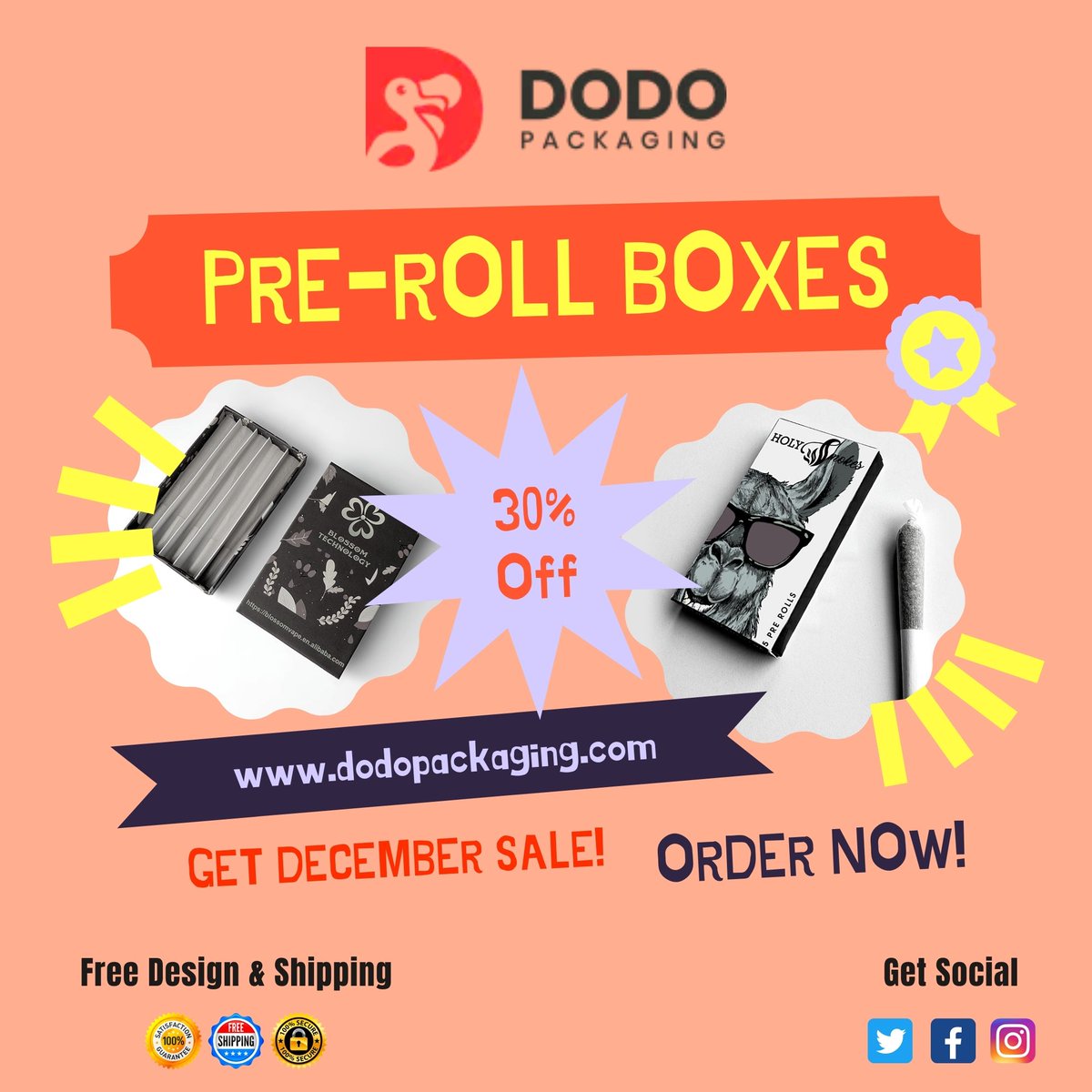 AlfieAl17023646's tweet image. Get custom pre-roll packaging boxes at the wholesale rate with fast &amp;amp; free shipping all over the USA. bit.ly/3h5UusU
#CustomPreRollBoxes #CustomPreRollPackaging #PreRollBoxesWholesale #CustomBoxes #PreRollPackaging
