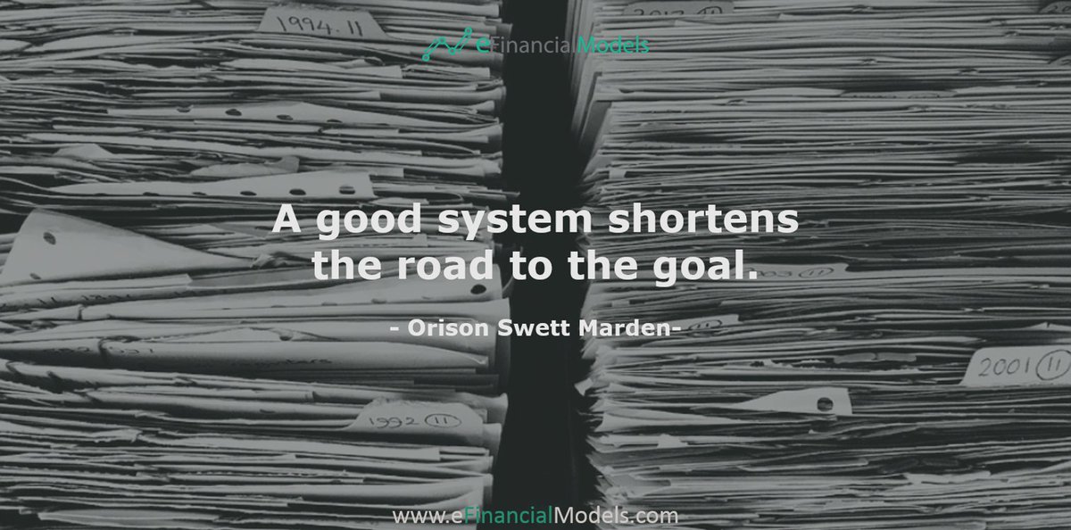 eFinancialModel's tweet photo. A good system shortens the road to the goal. – Orison Swett Marden

#quoteoftheday #motivationalquotes #inspirationalquote #life #planning #priorities #execution #justdoit #preparefirst #goodsystem #shortcut #roadoflife #Goal https://t.co/Wkps1bBnw0