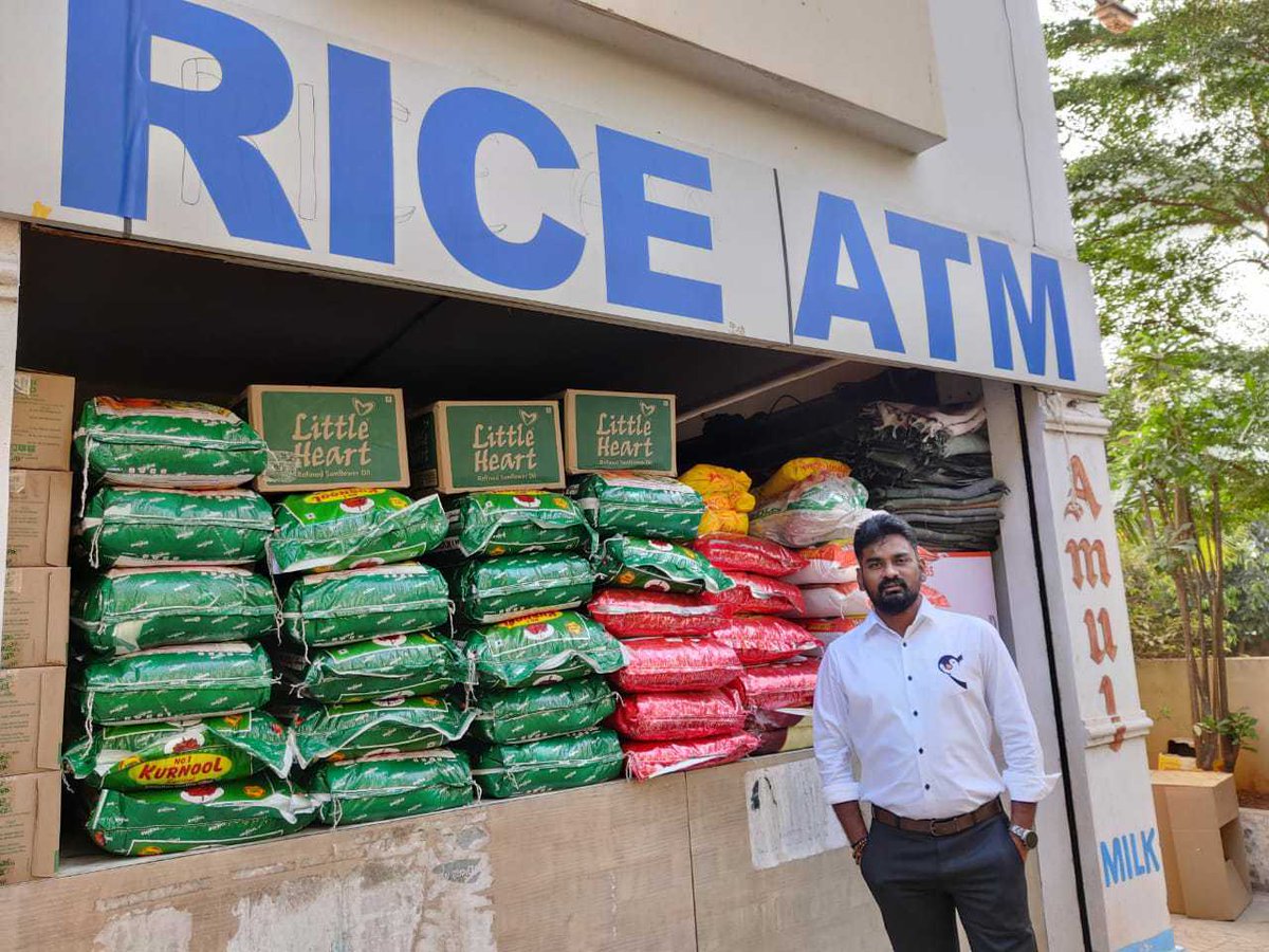 This man spent almost ₹50 lakh, let go of his 3BHK dream to run a ‘Rice ATM’ for the needy in  #Hyderabad https://www.businessinsider.in/india/news/this-man-spent-almost-50-lakh-let-go-of-his-3bhk-dream-to-run-a-rice-atm-for-the-needy-in-hyderabad/articleshow/79851856.cms