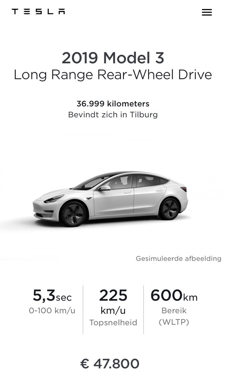 Carlos_DG_kWh's tweet photo. Para aquellos que tengáis dudas entre un Model 3 SR+ nuevo y un LR usado, aquí tenéis el LR CPO por el mismo precio que el SR+ (51.146€ precio final con todo incluido) https://t.co/WYMIHuNWb1