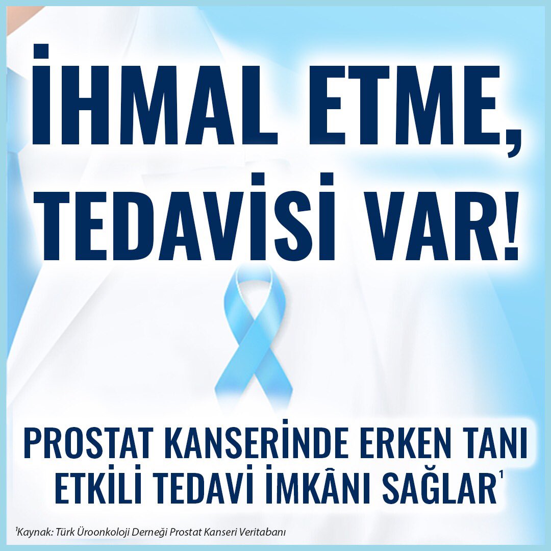 ✒️ Prostat kanseri sinsi bir hastalıktır. 
✒️ Erken tanı etkili tedavi imkanı sağlar. 
#ProstatKanseri