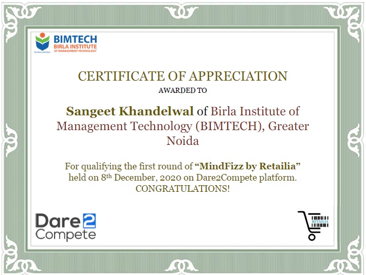 Sangeet_k's tweet photo. Happy to be a part of first Retalia Event on D2C. Great Experience.
#MindFizz #marketing #bimtech22 #D2C https://t.co/DZ4xd7H2Hw
