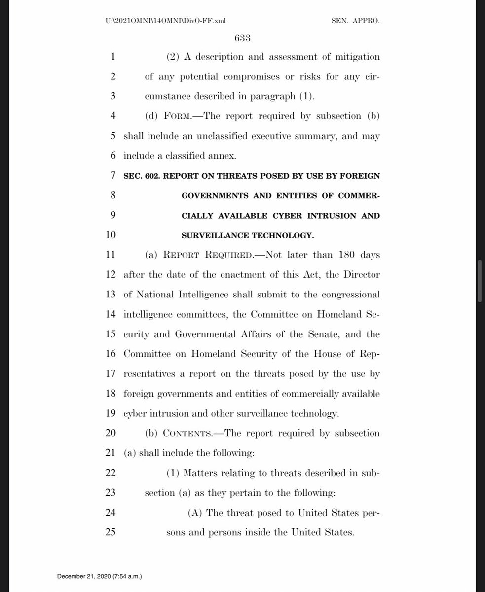 This is the big one that jumps out to me... They included “Five Eyes” where it goes on to state that it will share intelligence/military force with any five eyes country that uses or intends to use cyber security/ telecommunications INCLUDING CHINA and RUSSIA! (Lines 19-25)