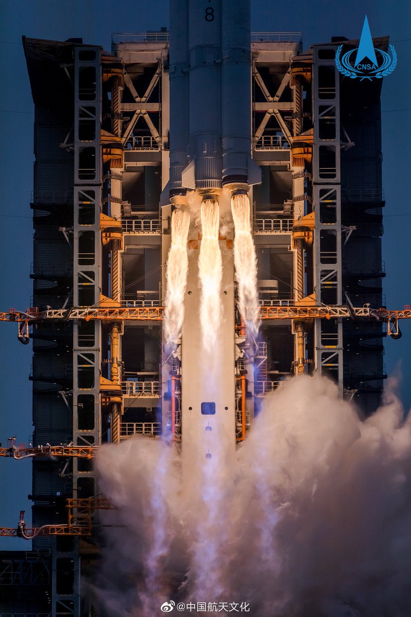 CNSA_Space's tweet photo. 祝贺！#长征八号首飞成功
12月22日12时37分，长征八号火箭首飞圆满成功！

(微博/中国航天文化) https://t.co/8k99qL9j4e