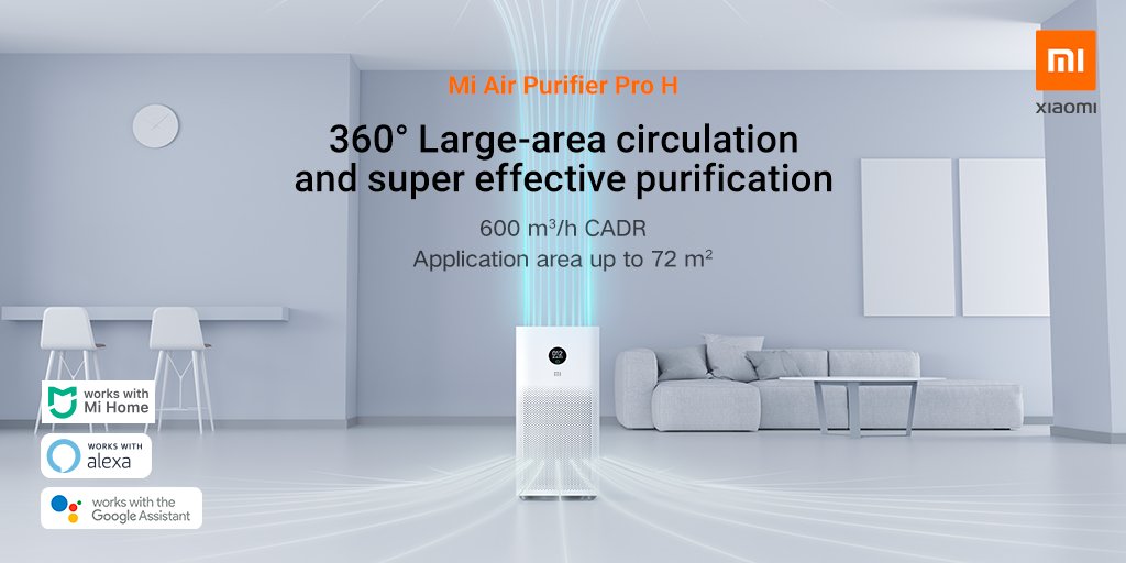 Xiaomi's tweet image. Enjoy a fresh, clean home this holiday season with #MiAirPurifierProH.
#SmartLifeMadeSimple