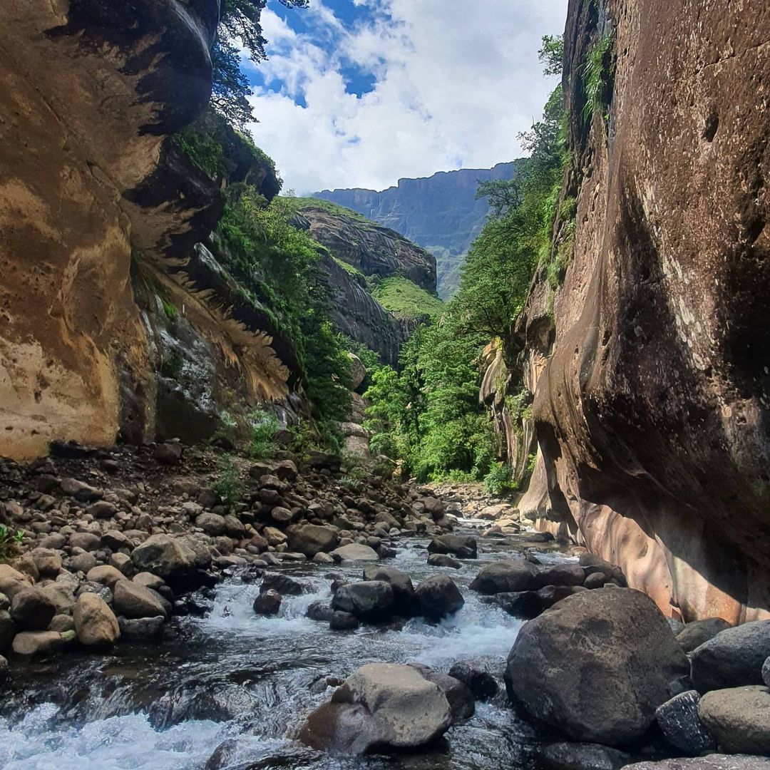 Tugela Gorge ✔ This truly is one of, if not the most spectacular day hikes in South Africa. 📷 Danielle Coetzee @dani_coetzee

#Drakensberg #SouthAfrica