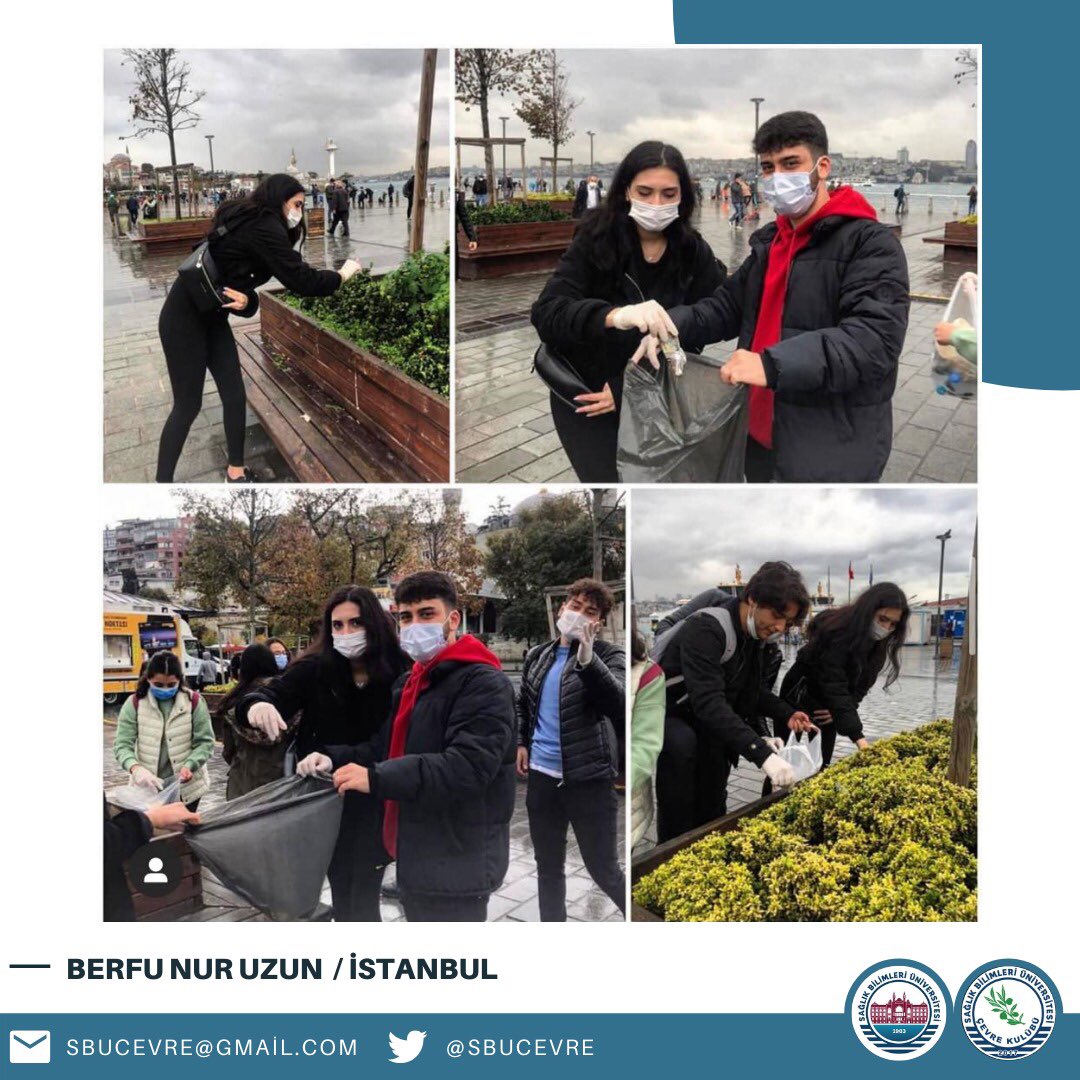 sbuedutr_sks's tweet photo. Hamidiye Hemşirelik Fakültesi ikinci sınıf öğrencileri "Toplumsal Duyarlılık Çalışma" dersi kapsamında @sbucevre kulübümüz ile birlikte  gerçekleştirdiği "Hemşireler Çevrede Fark Yaratır" projesine ait görüntüler. 

#SağlıkBilimleriÜniversitesi https://t.co/bY9NrODuhC
