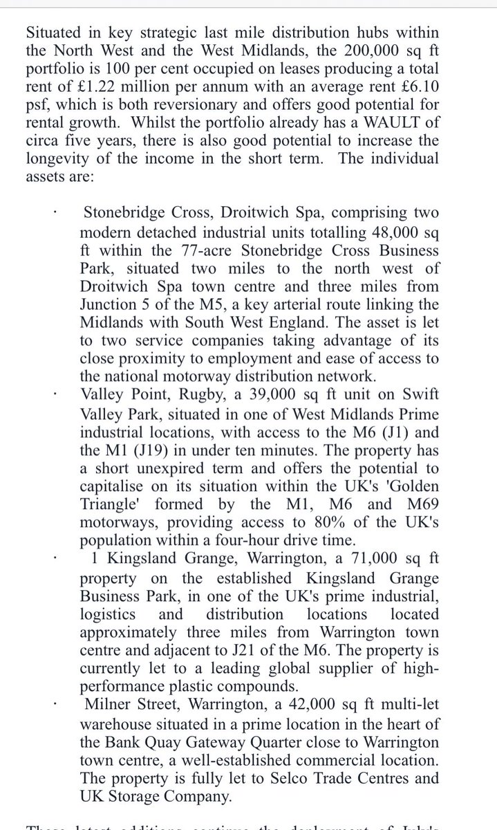 peterproperty's tweet photo. Warehouse REIT pays £18.6m (6.1% yield) for 200,000 sq ft sheds portfolio in Warrington, Rugby and Droitwitch. Details for deal junkies below: https://t.co/o1Od0oFbb0