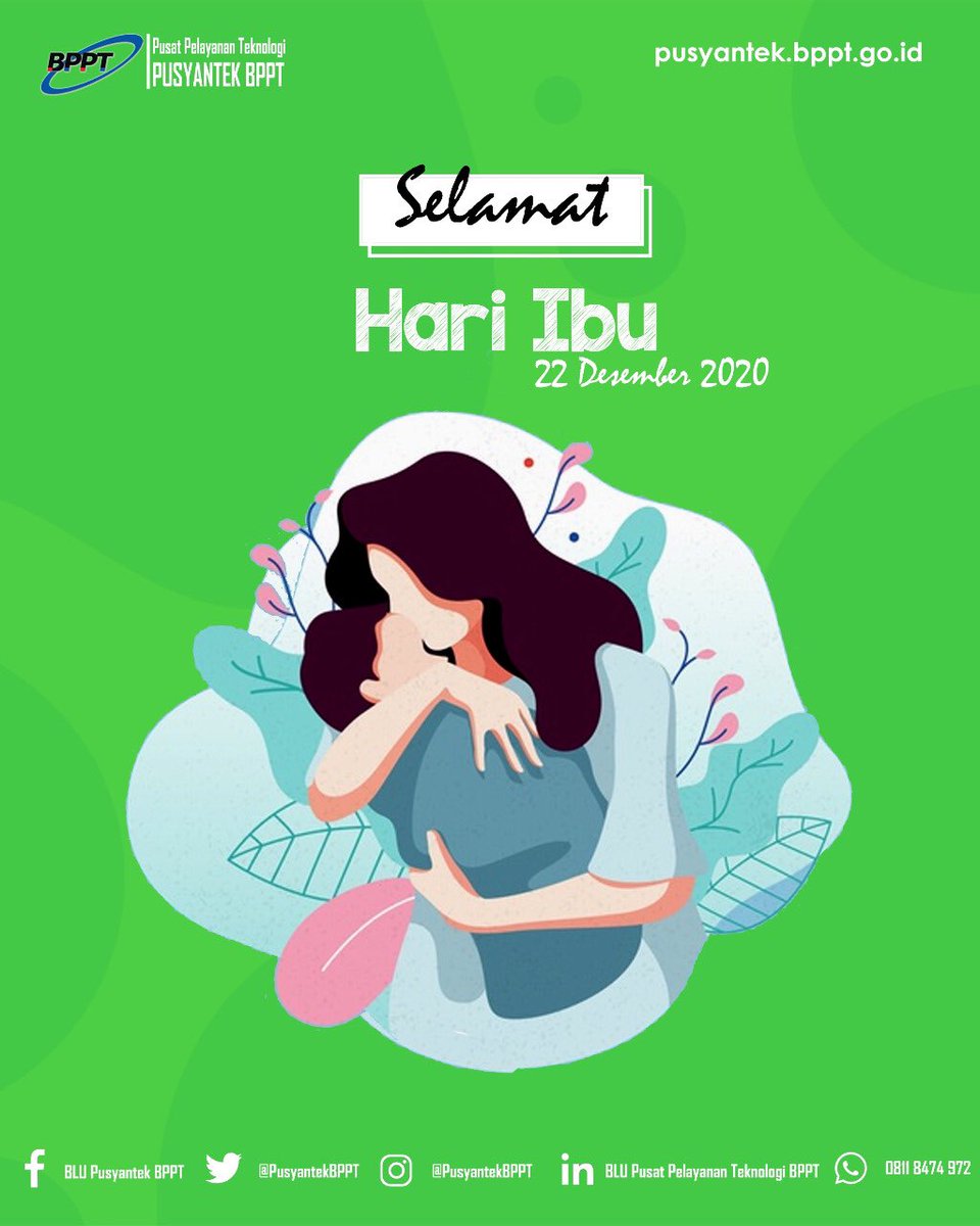 PusyantekBRIN's tweet photo. Ibu.. “hanya memberi, tak harap kembali”
Selamat hari Ibu untuk semua Ibu.

Hari Ibu ke-92 ini memiliki sejarah sebagai bentuk penghargaan terhadap perjuangan perempuan Indonesia.
-22 Desember 2020-

#bpptsolidsmartspeed 
#pusyantekbppt 
#teknologi #newtransformer
#hari #hariibu https://t.co/A58JHD5FOt
