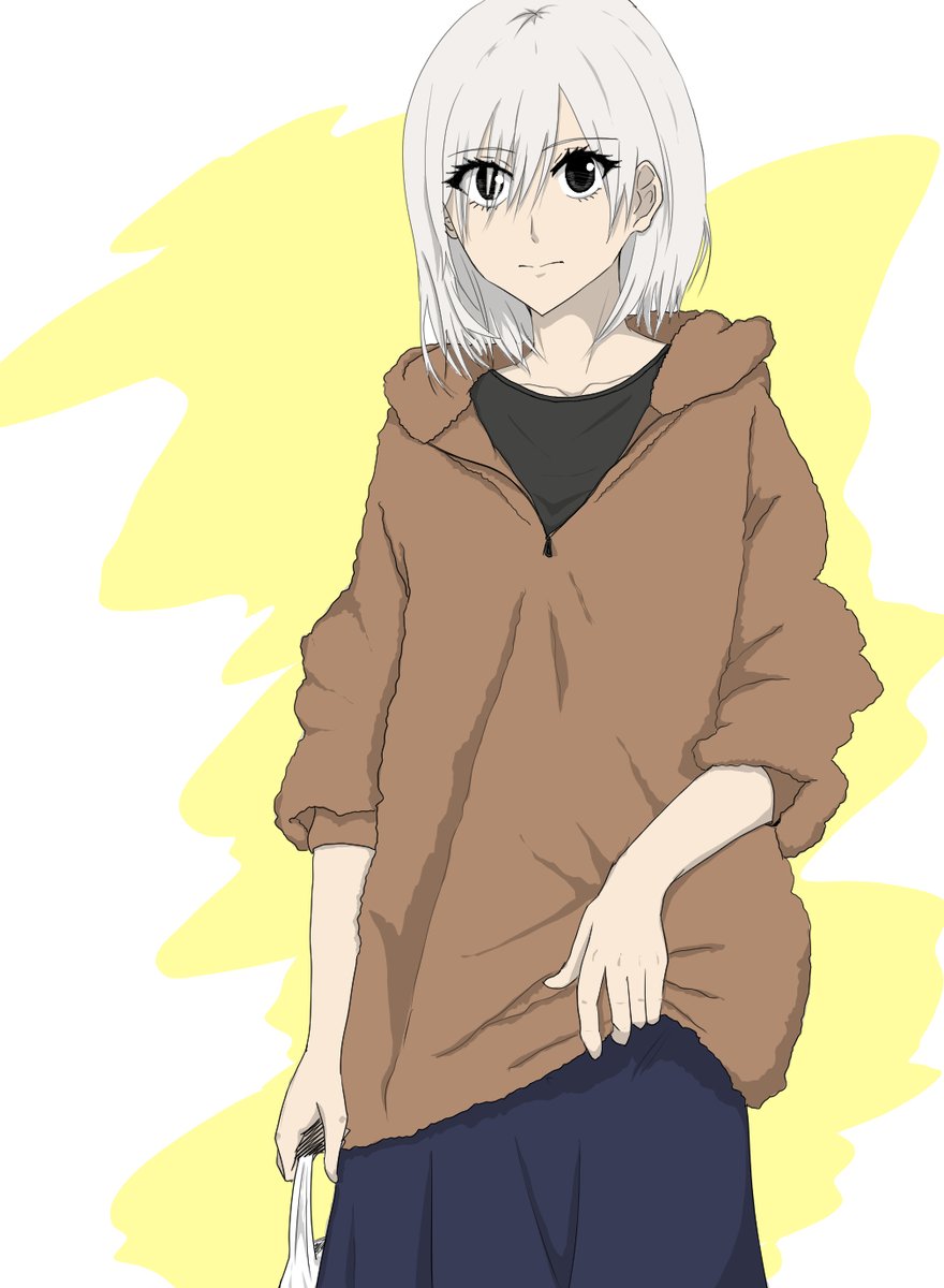 岸さんの私服
#絵描きさんと繋がりたい #メイドの岸さん #マガポケ 