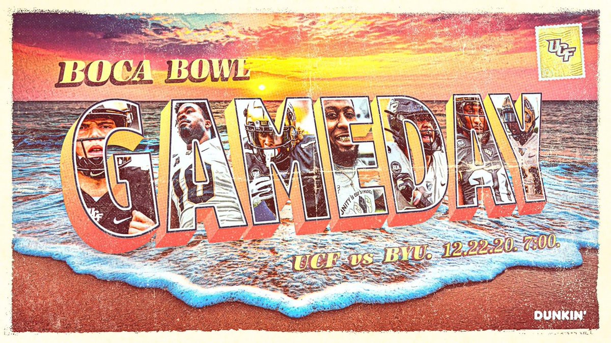 Wake up #KnightNation!  It’s Game Day!  The Boca Raton Bowl starts in 12 hours!  Who’s gonna be there?  Comment below with your section/seat #s and we’ll connect with you at the game. #GoKnights #ChargeOn