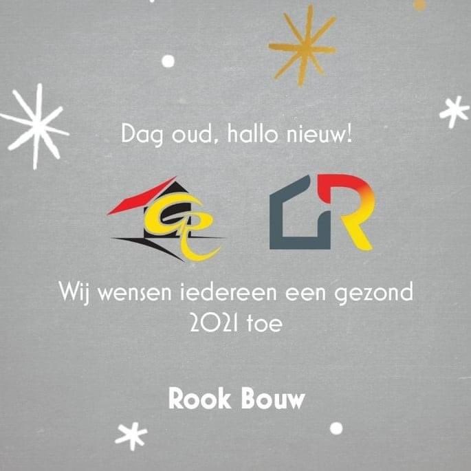 Fijne feestdagen en een gezond 2021! 
Wij staan vanaf 4 januari weer graag voor u klaar.

Rook Bouw
Maker van woon- en werkplezier