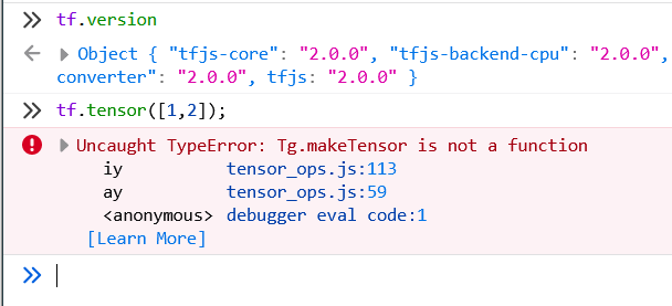 ShiftyBitsIOS's tweet photo. Anyone know why I get this error when I try to use #javascript #tensorflowjs in Firefox? @TensorFlow @Tensorflow_AI @stephenthecurt https://t.co/G7D4N3uQ2r