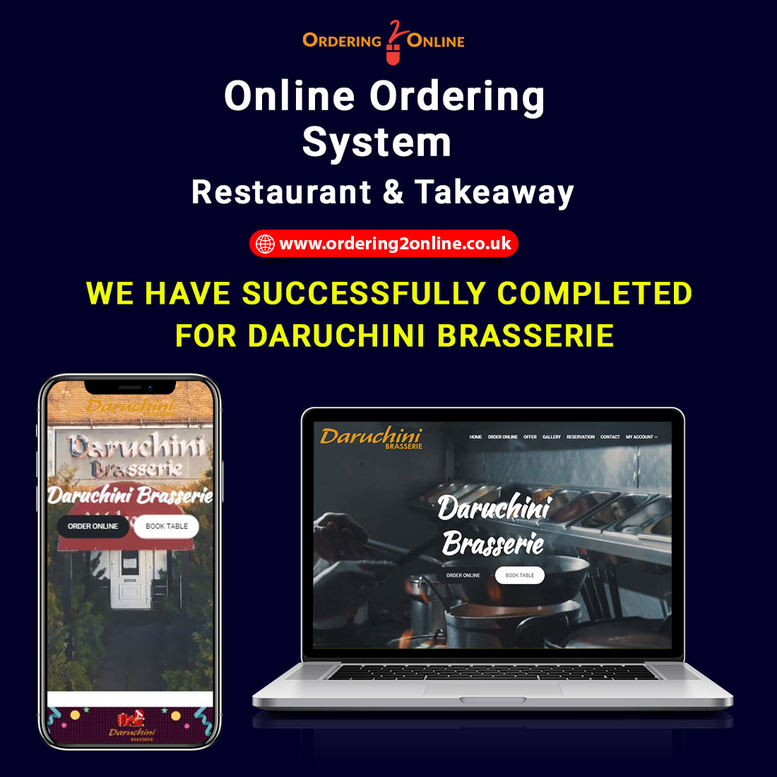 Binfield Daruchini Brasserie is an award winning restaurant. Where you will experience traditional welcome and the finest Bangladeshi and Indian cuisines.
Check it out the Dynamic Website, ssl certified, SSD Hosting, Secure Payment Gateway, Reservation System,SEO friendly