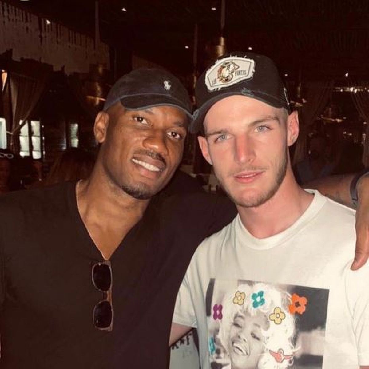 It’s clear to see who Rice really wants to move to though, CHELSEA! As shown here, Rice had a photo taken with his childhood hero Didier Drogba.Unfortunately we all know what happens next after footballers take pictures with their hero’s