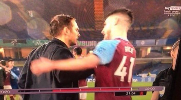After the game last night, Declan Rice SHOOK HANDS with Chelsea manager Frank Lampard.Of course this is the first time in football history that a player has shook hands with an opposition manager, showing that it is a matter of time before Rice DEMANDS to leave West Ham