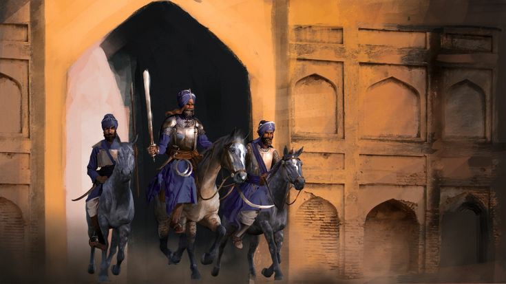 Guru Sahib ordered Singhs to Form groups of 5-5 each and go out and Fight with them. The Singhs Got ready as per Hukam of Guru Sahib. 3 Groups of Singhs had gone out of Fort to Fight. They caused alot of Destruction to the Mughal army.