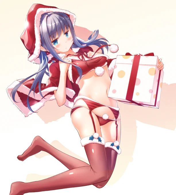 マギレコお絵描きクリスマスガーターベルトやちよさんそしてさらに エアコミケ2 のエアスケブ活動でプレゼントもあるので後に続くツイートも読んでくださいね 