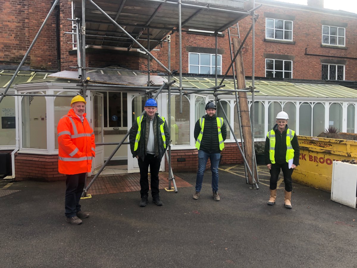 PMOArchitects's tweet photo. All smiles at our last Progress Meeting of 2020 at Wistaston Hall last week. Wishing everyone a Merry Christmas and we look forward to seeing you all in 2021.. albeit from a distance! 🎄🎉🥳📏 https://t.co/DYWzhxGZ6E