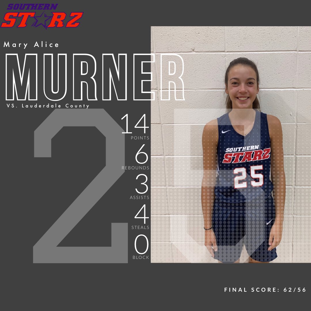 Alabama Southern Starz Veal 2022 CG Mary Alice Murner, Deshler HS put up 14 points while Starz 2023 Chole Siegel, Deshler HS goes for 24 points 6 Rebounds in a Starz vs Starz matchup to help lead Deshler to a 62-56 win over Lauderdale County.