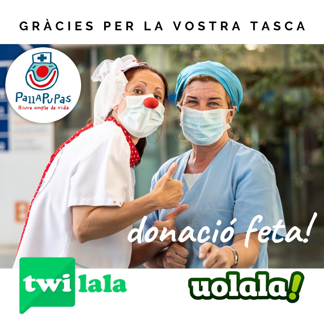 marta_gimeno's tweet photo. @pallapupas Gràcies per la vostra tasca! Angie Rosales gràcies per liderar-la i proveir de #somriures a qui més els necessiten.
L'equip de @uolala_es i @twilala_app renuncia (amb molt de gust) al dinar de #Nadal per sumar :)
#2021 #alegria #startupvalues #dreamteam https://t.co/96QKnLaCKq