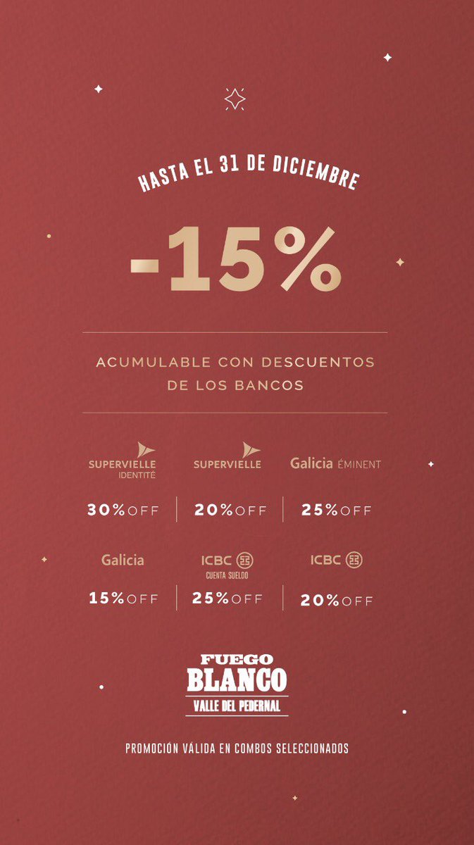 #FuegoBlanco / ¿Ya elegiste tus regalos de fin de año? ¿Y uno para mimarte vos misma/o? Ingresa ahora a nuestra Tienda Online y en un par de clicks elegí tus vinos favoritos de <a href="/fuegoblancook/">Fuego Blanco</a> y, con descuentos especiales hasta fin de año, recibilos en casa!