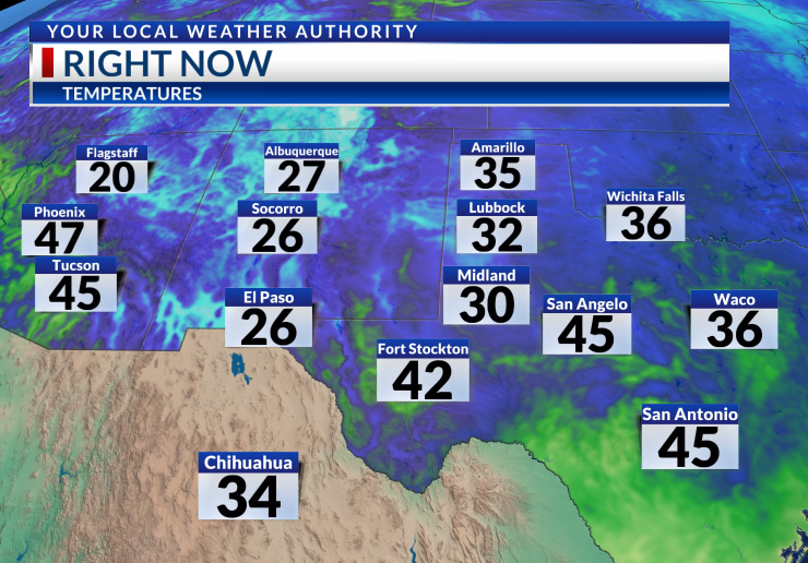 CelinaDomEnergy's tweet photo. Good Morning! Traveling throughout the southwest this morning before the holidays? Here's what you can expect as you step out your door! #WakeUpWith9 https://t.co/rRjcm0pxpE