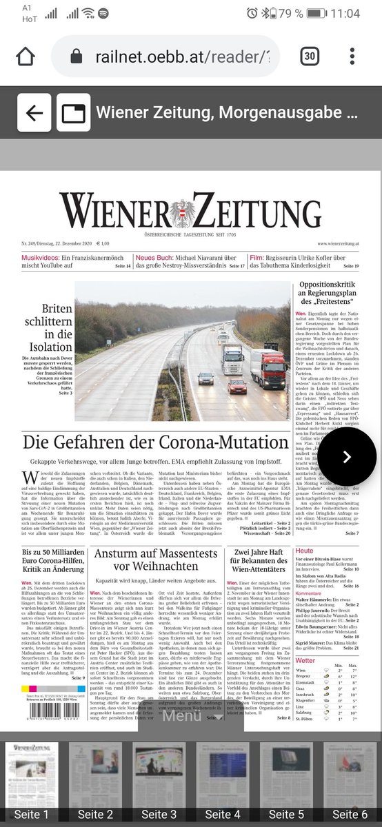 Rucker155's tweet photo. Lästiges zoomen von ePapers am kleinen Smartphone-Screen ➡️🗑️
Rechtzeitig zum Weihnachtsverkehr bringen wir gemeinsam mit dem Team des @AustriaKiosk einen neuen Reader ins #Railnet, mit dem sich Artikel direkt im Browser lesen lassen, inkl. Navigation und Schriftgrößenoptionen https://t.co/KW7GYv1D0b