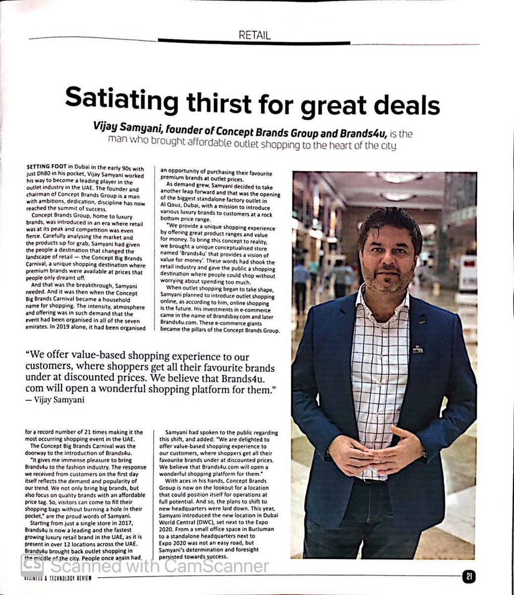 cbbcsale's tweet image. A tough road but quite worth it! 

Thank you @khaleejtimes for an opportunity to share the journey of Mr. Vijay Samyani! 

Hard work does pay off! 

#brands4ustores #cbbcsale #shopping #sale #hardwork #dreams #dubai #retail #khaleejtimes #greatness #humble