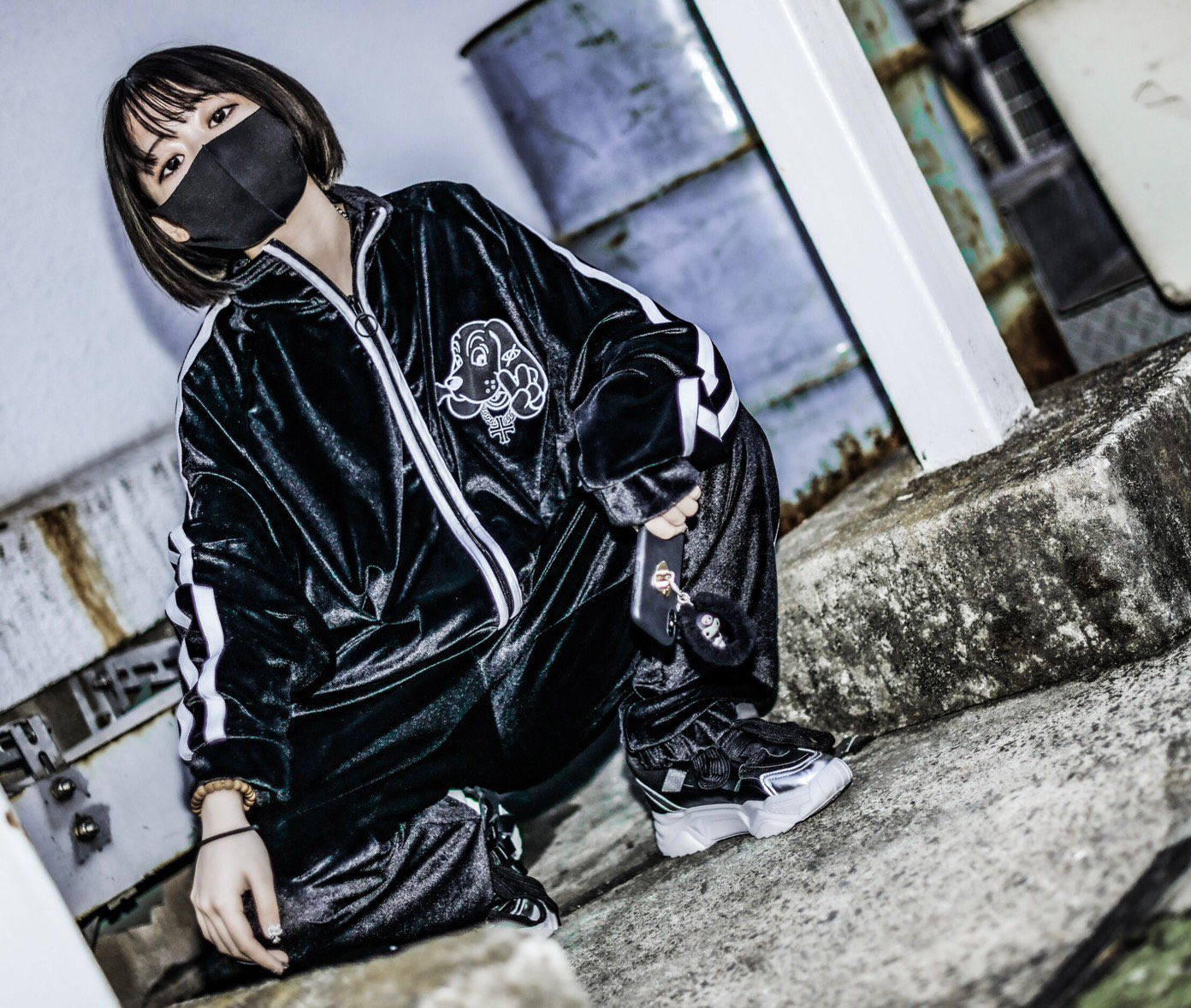 KRY & GALFY KRYdeKITA 上のみジャージ 黒 KRYdeKITA」 | KRY clothing