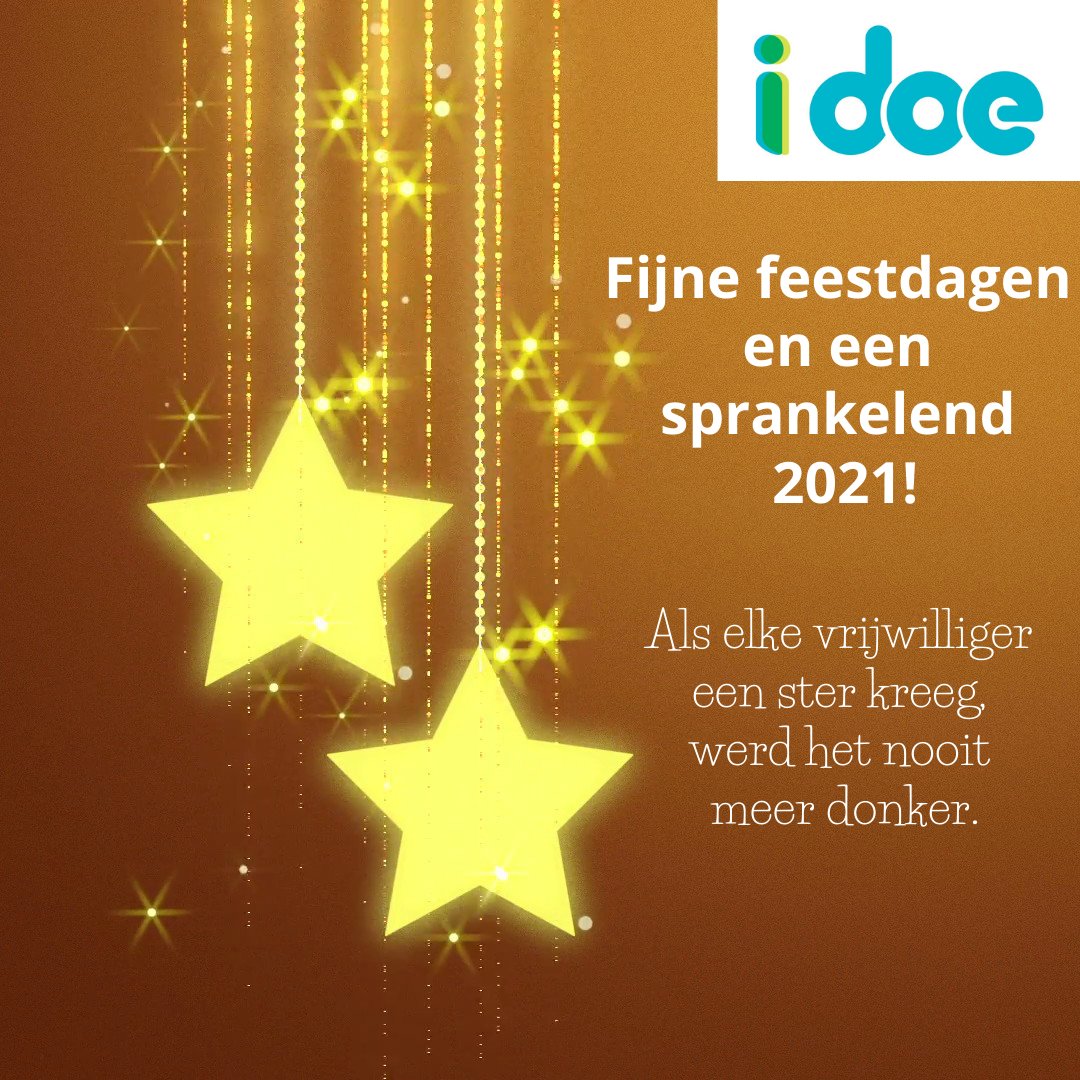 iDOE wenst jou hele fijne feestdagen &amp; een sprankelend 2021!