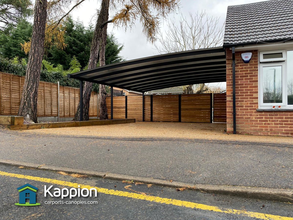 Kappion Carports Canopies On Twitter We Recently Installed This Wide Double Carport For Our Customer In Maidstone Kent This Carport Is 5 5m In Width 6 45m In Length And Is Attached To