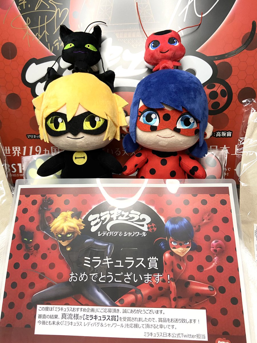 先日頂戴しましたミラキュラス賞の賞品が届きました…っ