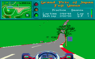 So i scramble through my floppy discs, knowing exactly what to look for. I find one, put it in the computer, and after a few magnetic growls I'm able to show him Vroom. I thought it was one of the most visually impressive game there was - the feeling of speed was mad!