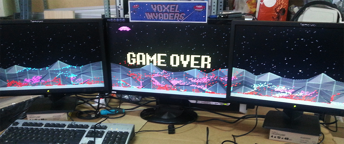 PiramideTeam's tweet photo. @ArcadeUSA It's raining voxels, hallelujah !!!
#VOXELinvadersReload #indiegame #IndieGameDev #RETROGAMING #Retro #unity3d https://t.co/HQIdWAVsJr
