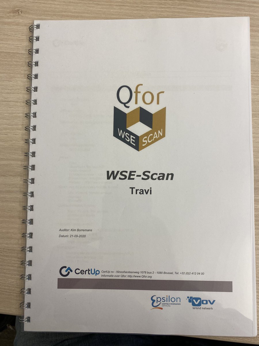 vanvin74's tweet image. Et voilà. Nu is het officieel. @Travi_Be  is erkend door Qfor WSE audit. #fier #kwaliteit #qfor