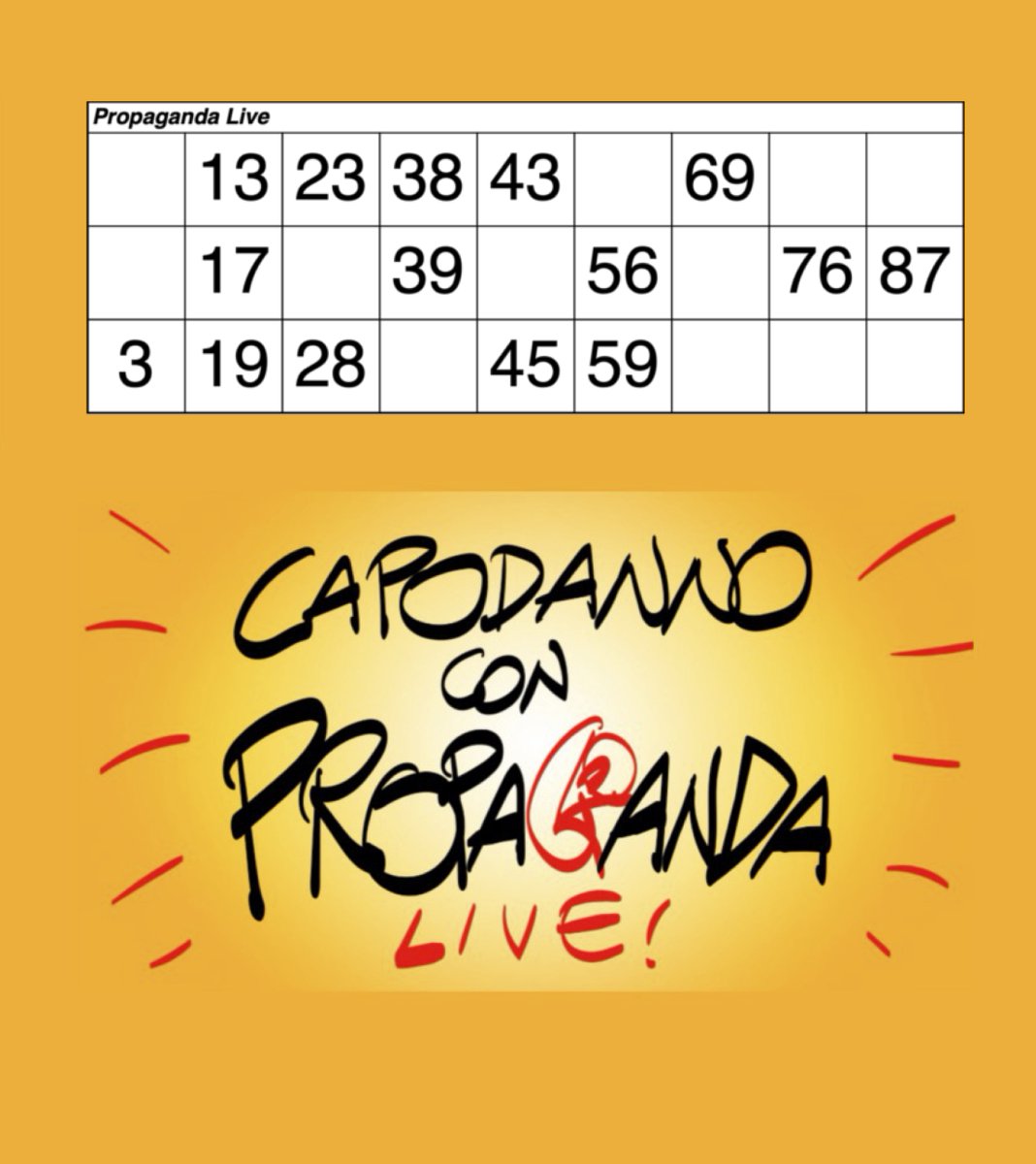 nientedaridire's tweet photo. Pronti! #propagandalive  #propagandatombola https://t.co/iRslRfRXKn